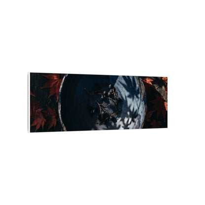 Autumn Ceramic Bowl Shadow Zen Canvas Art | Bold Decor
