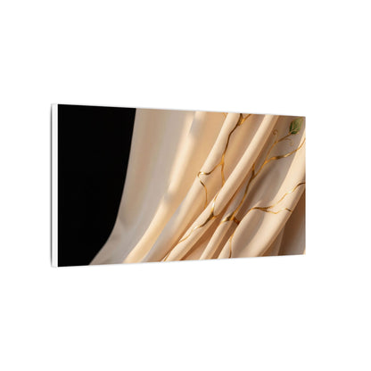 Golden Hour Silk Drape Canvas Art - Kintsugi Fukinsei
