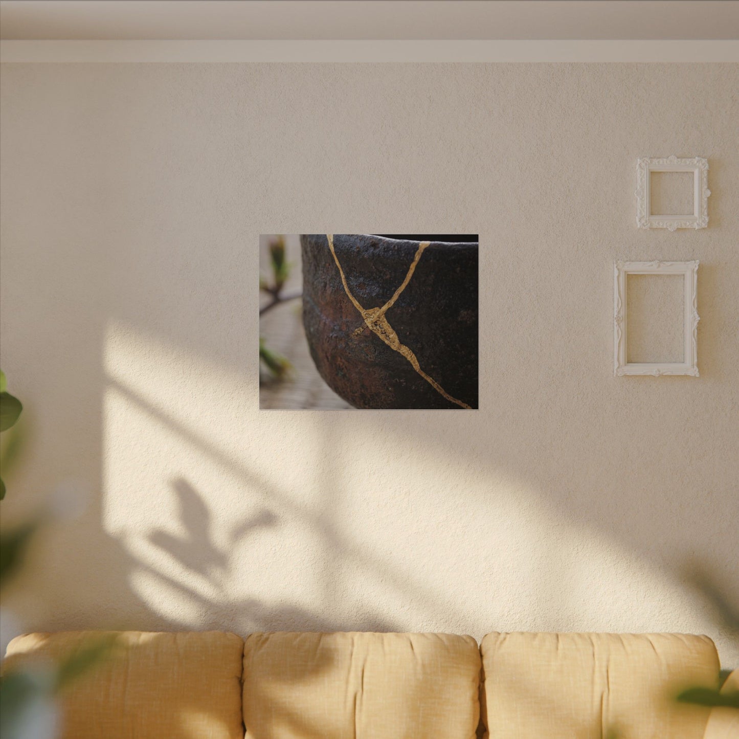 Dawn Tea Ceremony Canvas Art - Kintsugi Mono No Aware