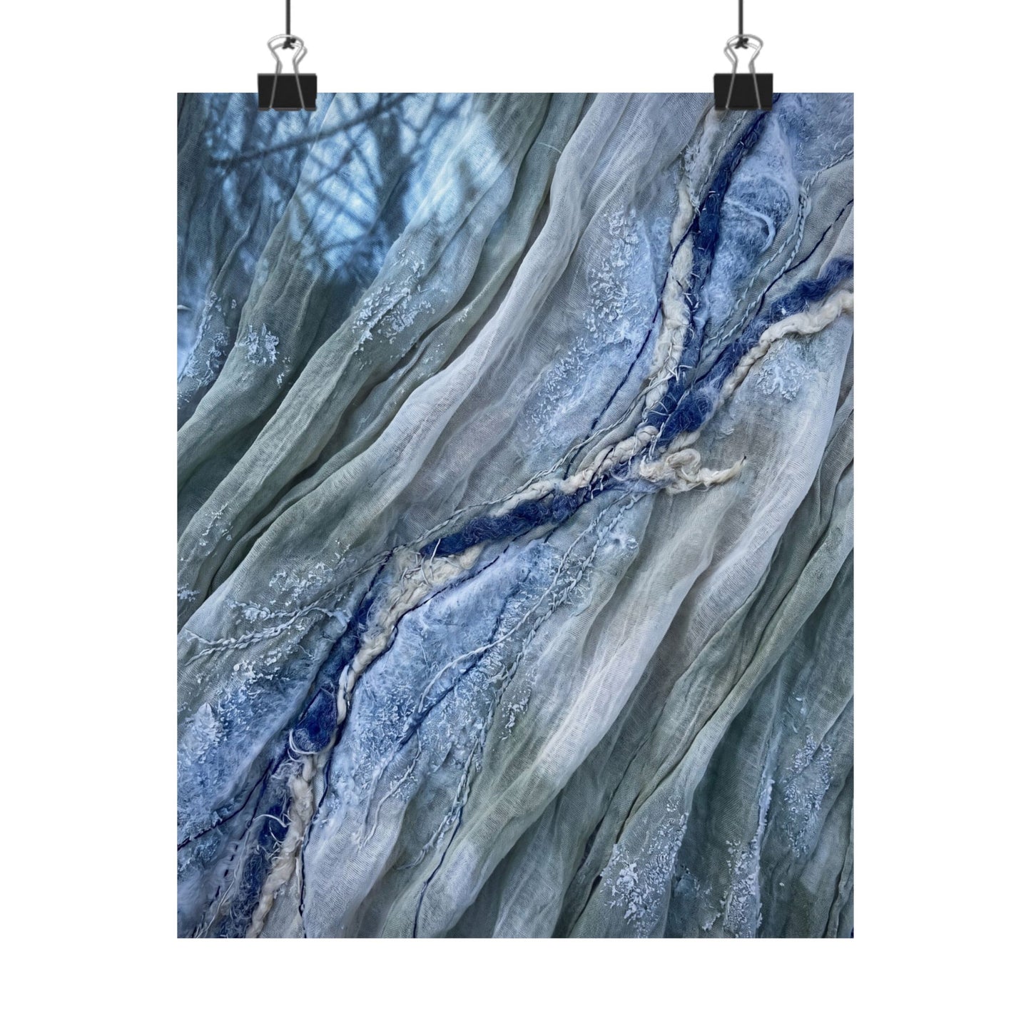 Warm Silk Drape Wall Art Print - Texture Japandi Art Print