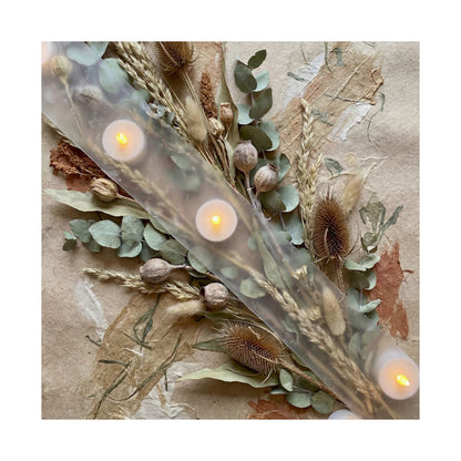 Dried Flowers Wall Art Print | Winter Japandi Texture Art