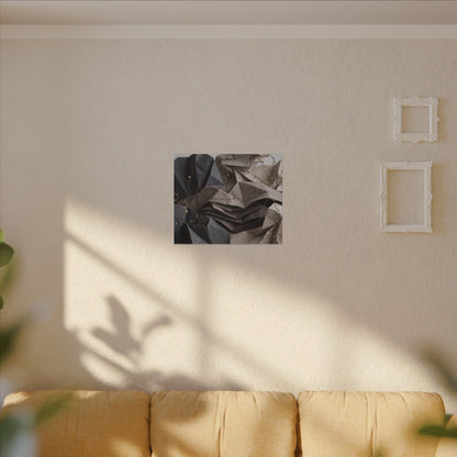 Neutral Paper Fold Canvas Art - Texture Japandi
