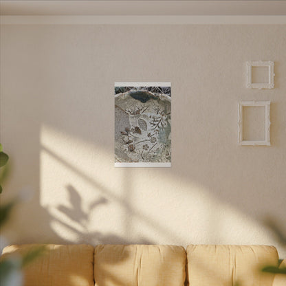 Ceramic Bowl Winter Canvas Art | Japandi Earthy Design