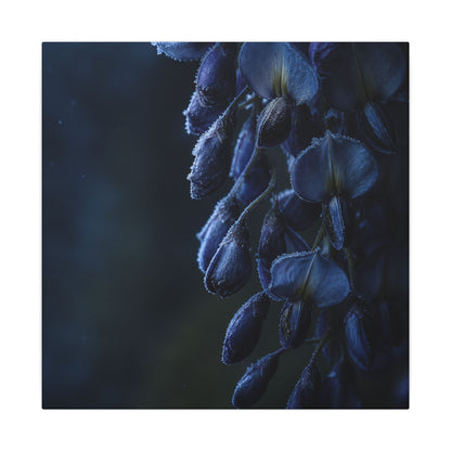Winter Wisteria Shadow Zen Canvas Art | Atmospheric Decor