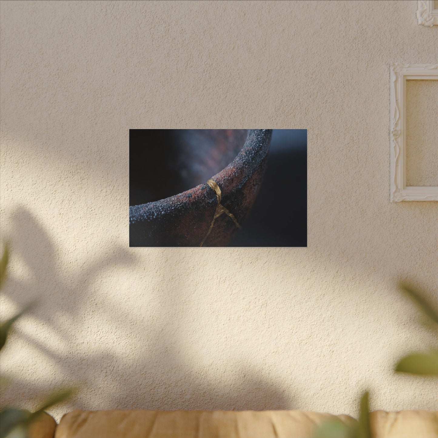 Artful Ceramic Bowl Canvas Art - Broken Beauty Kintsugi