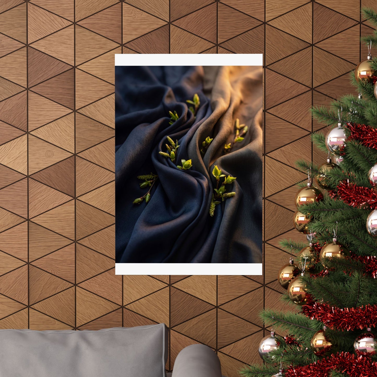 Spring Silk Drape Moody Minimal Wall Art Print | Bold Decor