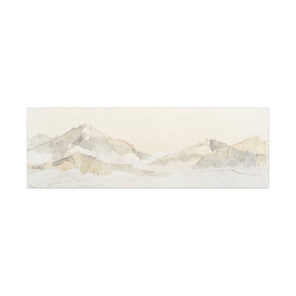 Mountain Mist Winter Canvas Art | Japandi Warm Design
