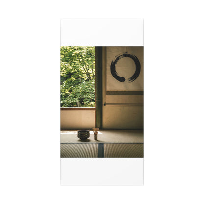 Tea Ceremony Enso Canvas Art | Serene Zen Art