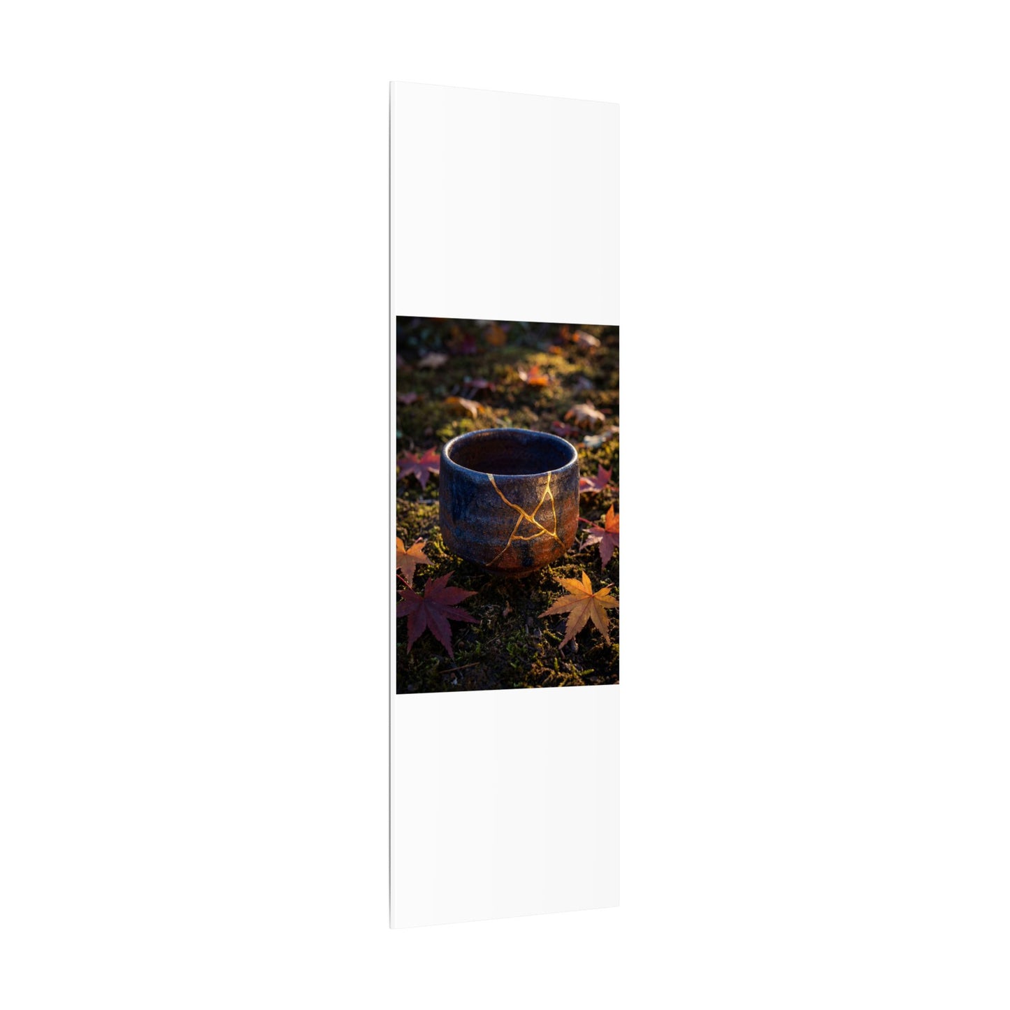 Kanso Moonlit Garden Canvas Art - Kintsugi Gold Repair