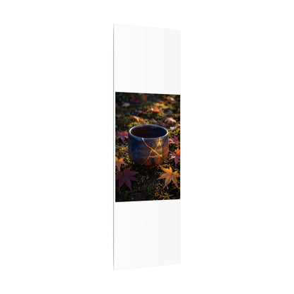 Kanso Moonlit Garden Canvas Art - Kintsugi Gold Repair