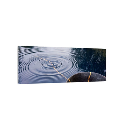 Kintsugi Water Ripple in Overcast | Broken Beauty Canvas Art