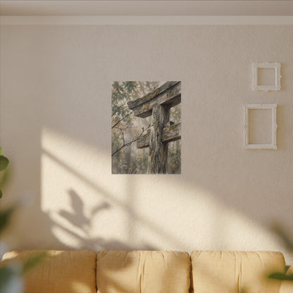 Torii Gate Spring Canvas Art | Japandi Neutral Design
