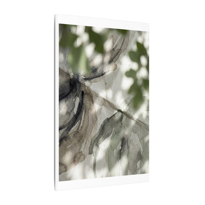 Spring Paper Fold Watercolor Canvas Art | Warm Decor