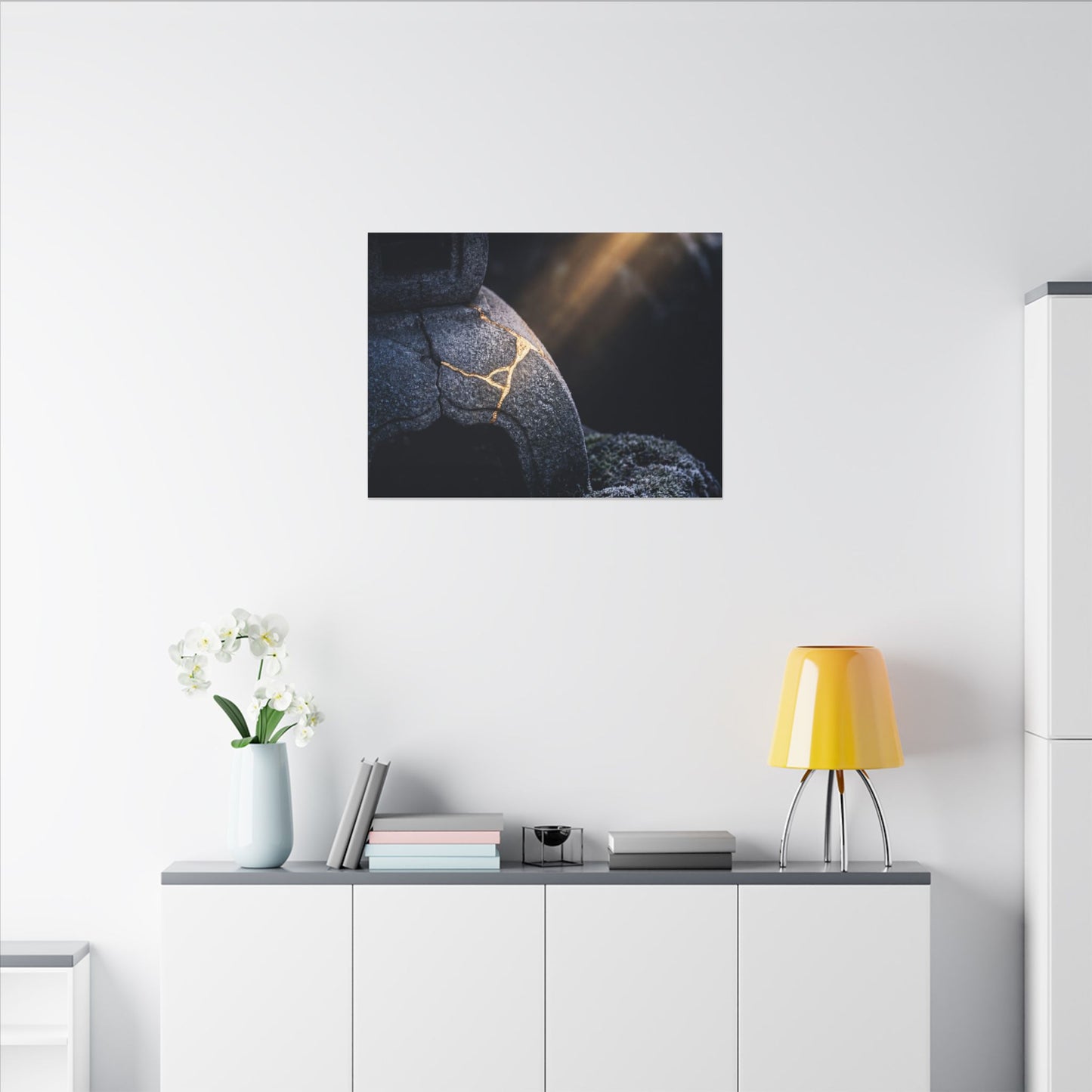 Ma Moonlit Garden Canvas Art - Kintsugi Broken Beauty