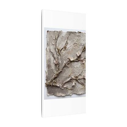 Summer Cherry Blossom Texture Canvas Art | Earthy Decor