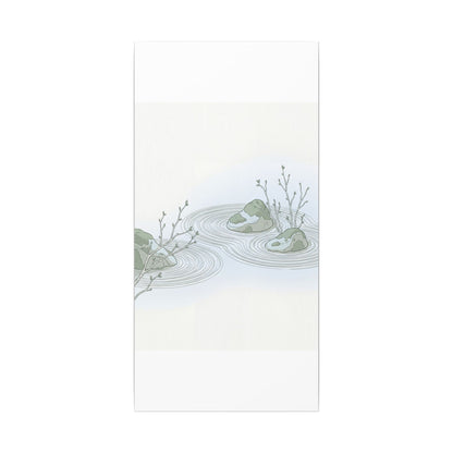 Moonlight Rock Garden Canvas Art - Japandi Ma