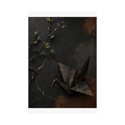 Paper Fold Broken Beauty Wall Art Print | Artful Kintsugi Art