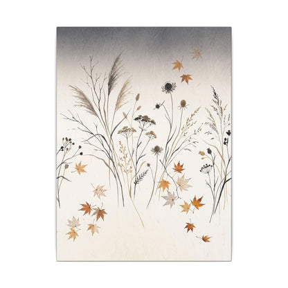 Dawn Dried Flowers Canvas Art - Japandi Kanso