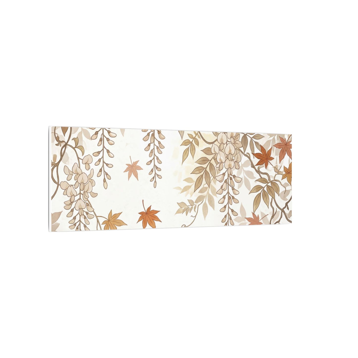 Shibui Wisteria Canvas Art - Japandi Japanese Pattern