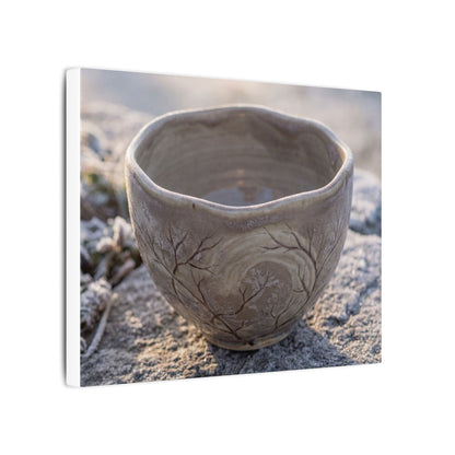 Seijaku Ceramic Bowl Canvas Art - Japandi Japanese Pattern