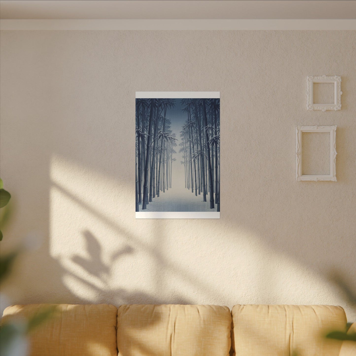 Bamboo Grove Canvas Art | Winter Zen Ukiyo E Inspired Art