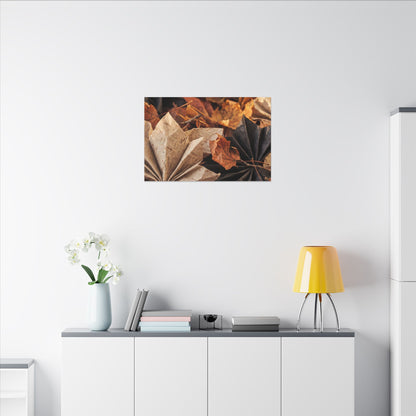 Paper Fold Texture Canvas Art | Elegant Japandi Art