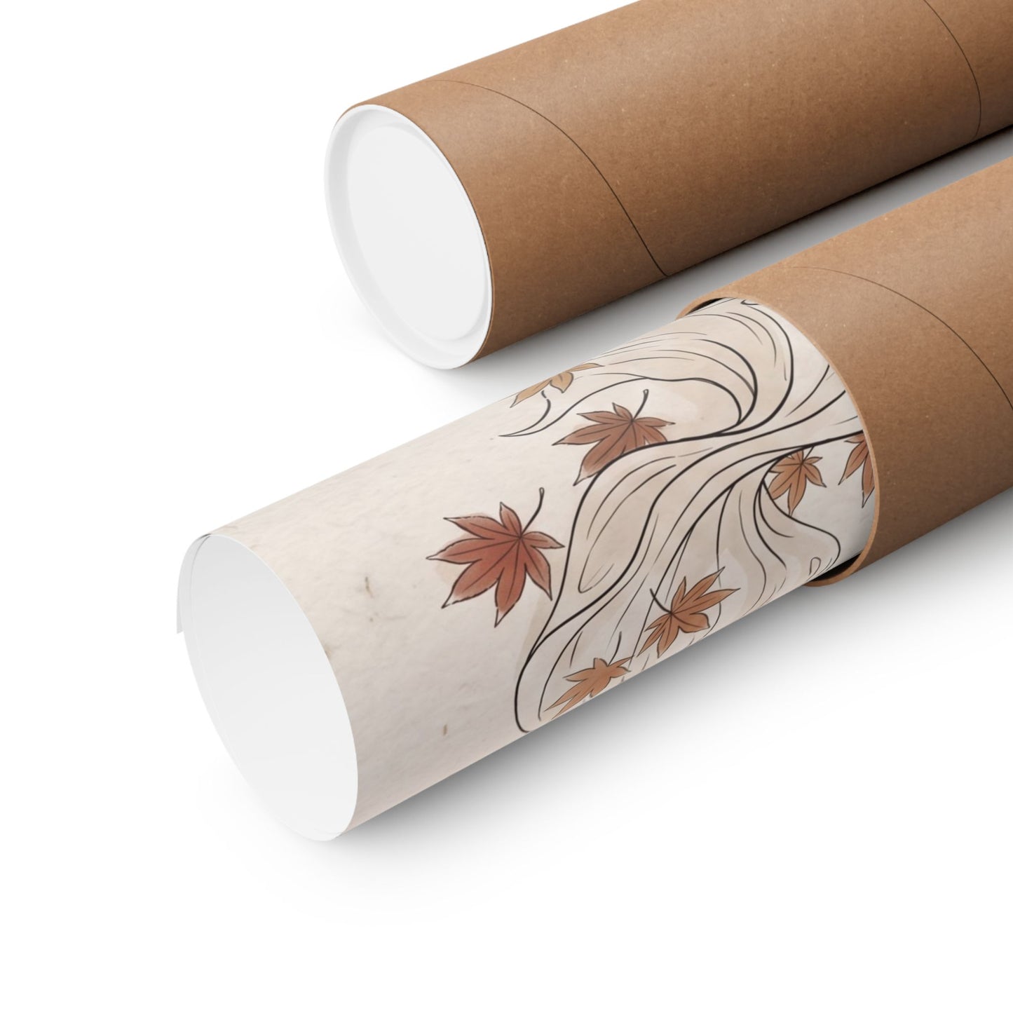 Silk Drape Minimal Line Wall Art Print | Elegant Japandi Art