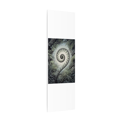 Zen Fern Unfurling in Dawn | Ukiyo E Inspired Canvas Art
