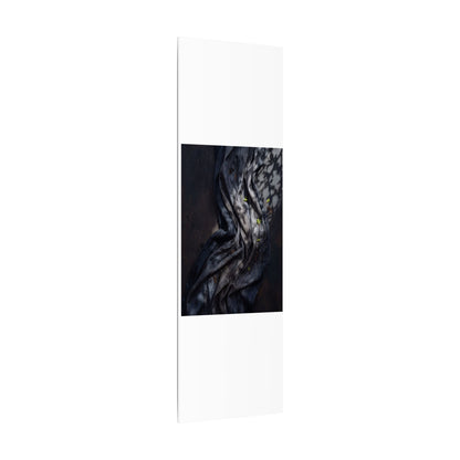 Seijaku Silk Drape Canvas Art - Dark Japandi Dark Texture