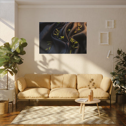 Spring Silk Drape Moody Minimal Canvas Art | Luxurious Decor