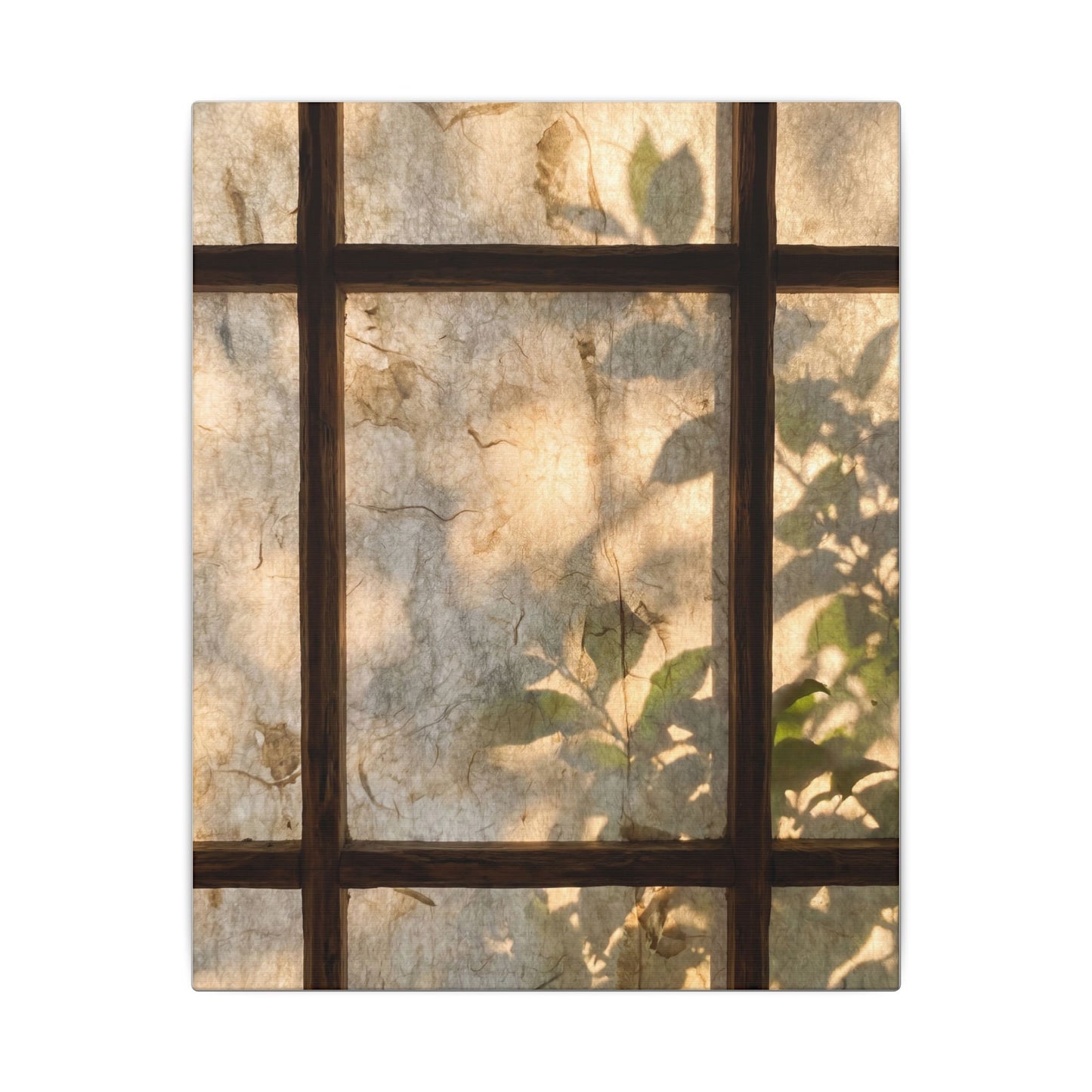 Golden Hour Shoji Screen Canvas Art - Japandi Mono No Aware