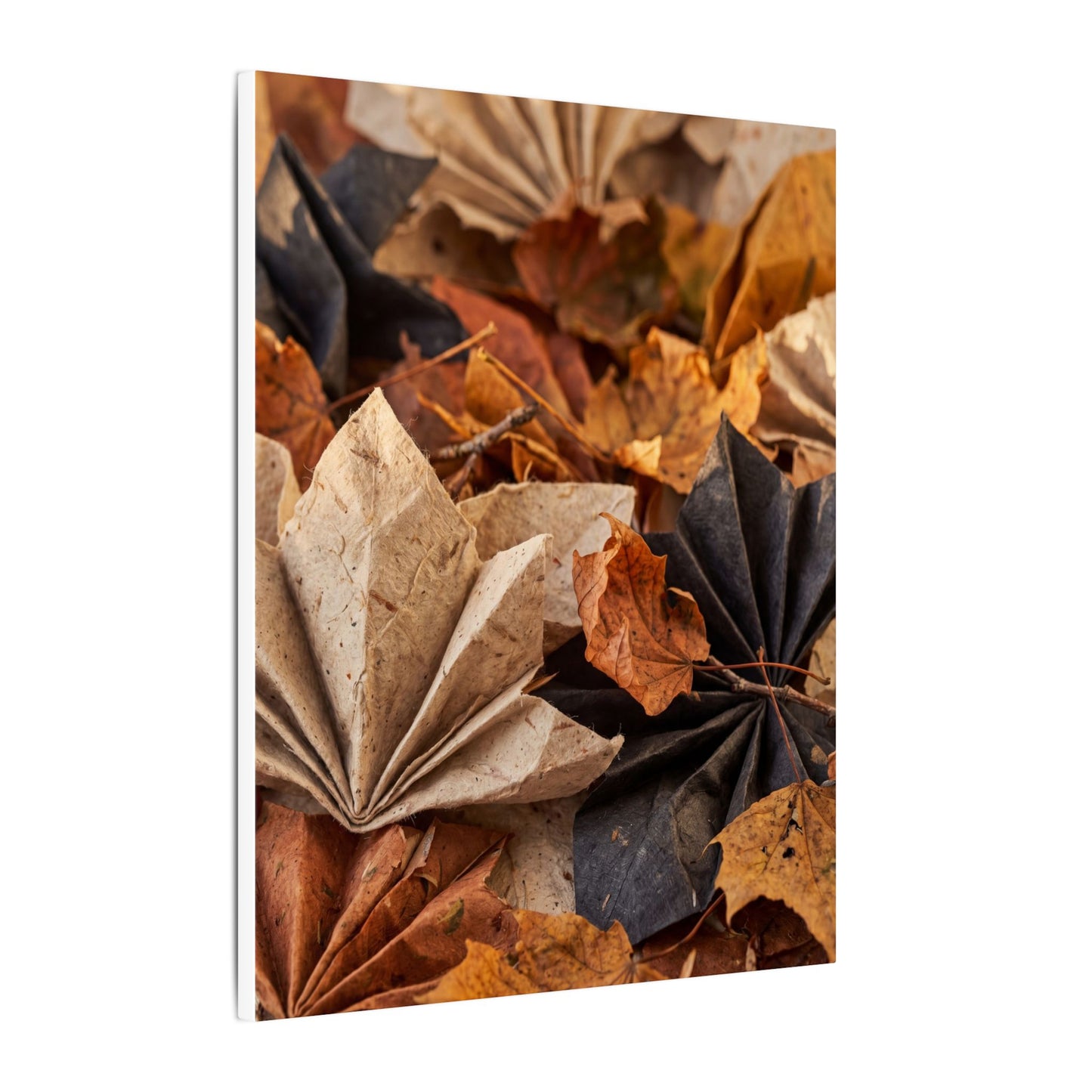 Paper Fold Texture Canvas Art | Elegant Japandi Art