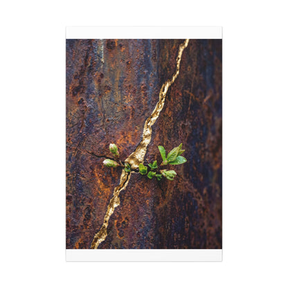 Overcast Rust Patina Canvas Art - Kintsugi Datsuzoku