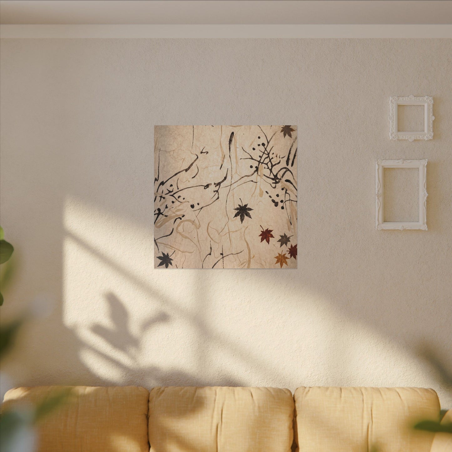 Golden Hour Shoji Screen Canvas Art - Japandi Fukinsei