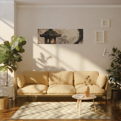Ma Stone Lantern Canvas Art - Zen Enso