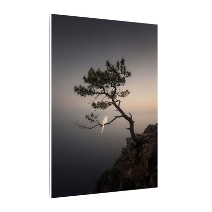 Dawn Pine Tree Canvas Art - Dark Japandi Datsuzoku