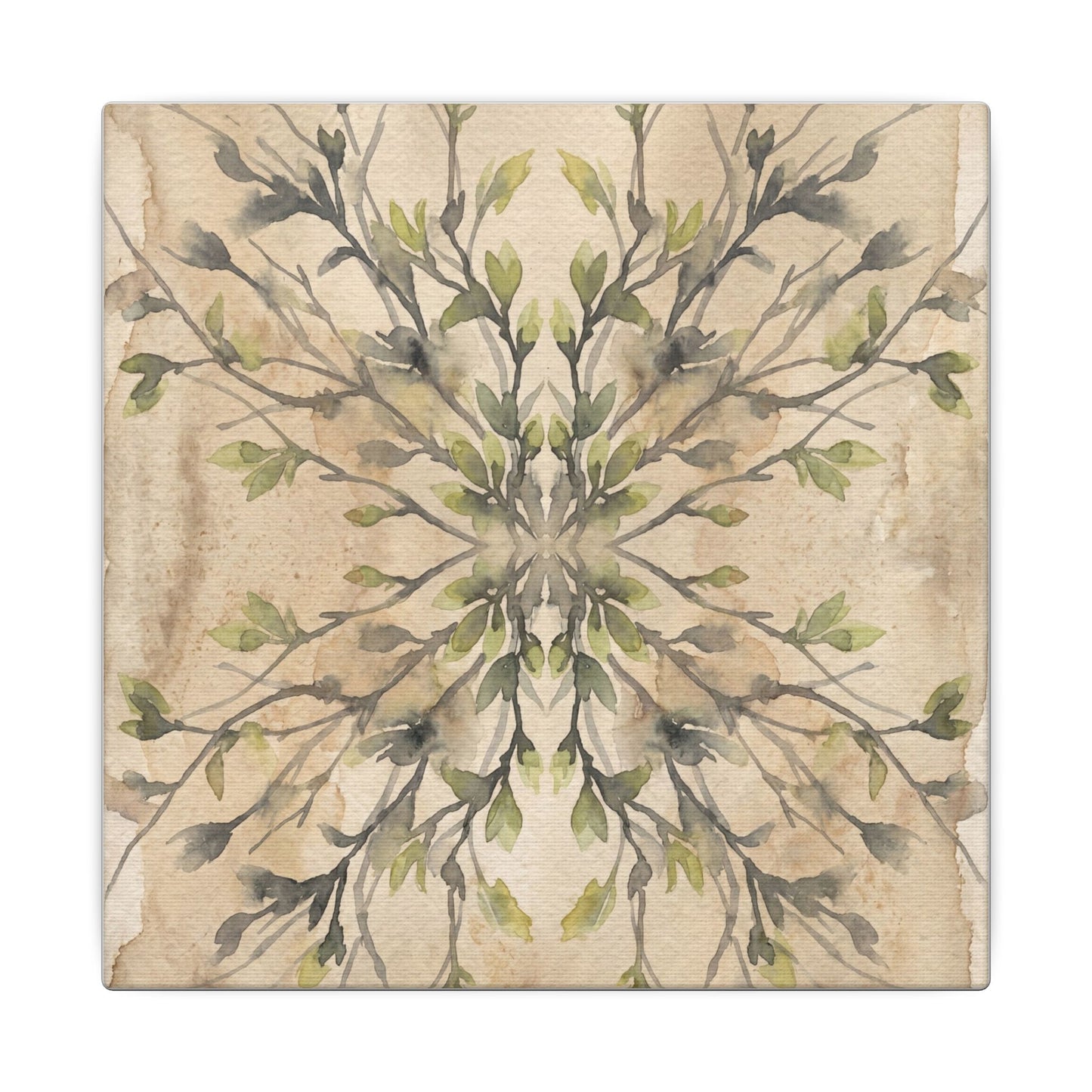 Shibui Shadow Play Canvas Art - Japandi Watercolor