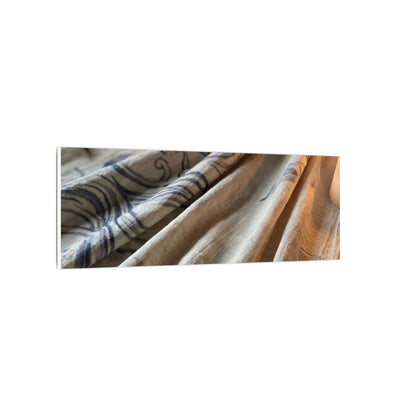 Fukinsei Silk Drape Canvas Art - Japandi Japanese Pattern