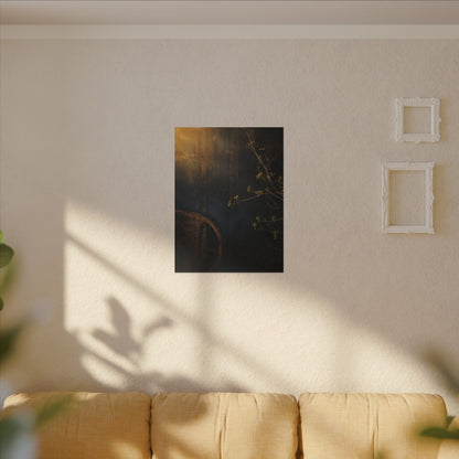 Spring Rust Patina Dark Texture Canvas Art | Moody Decor