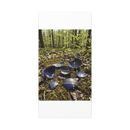 Philosophical Broken Pottery Canvas Art - Broken Beauty Kintsugi