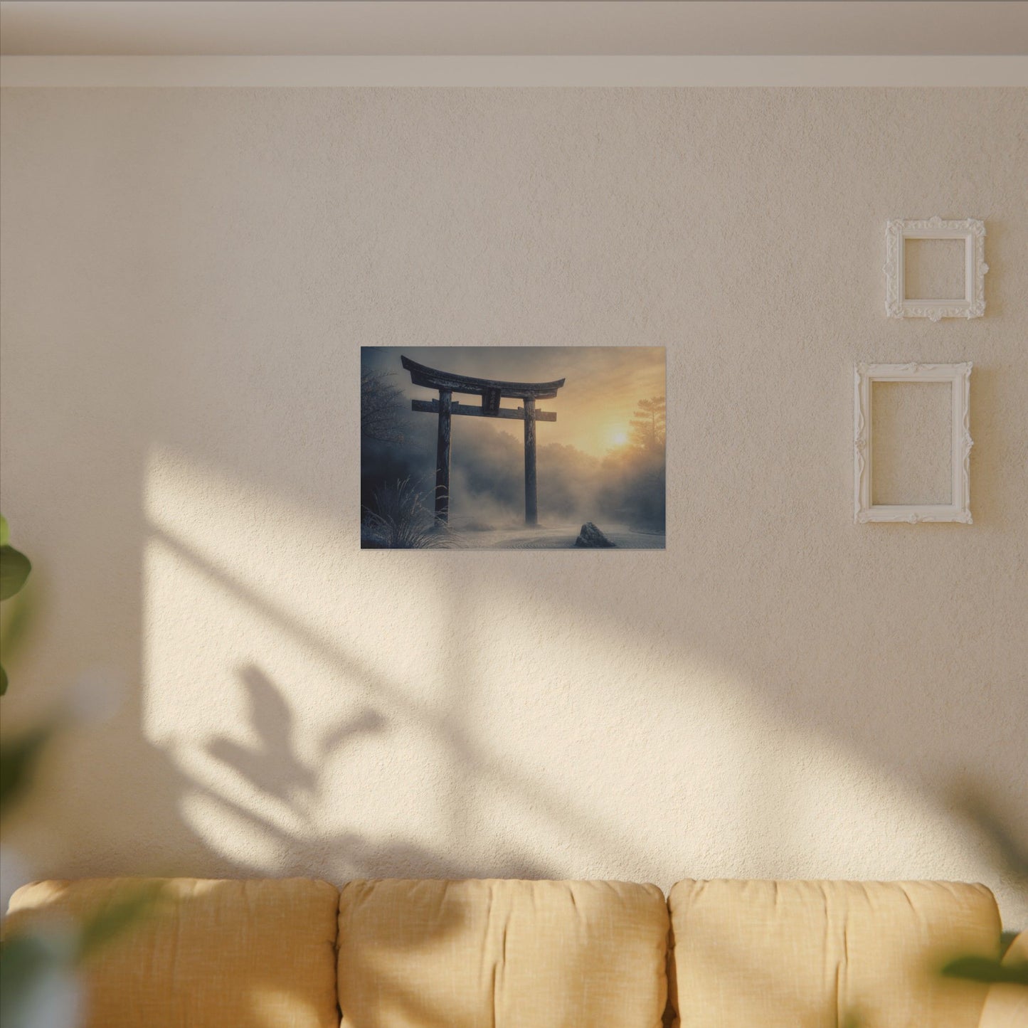 Zen Torii Gate in Golden Hour | Karesansui Canvas Art