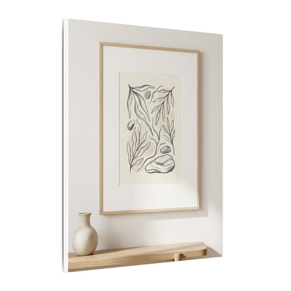 Japandi Charcoal Canvas Art