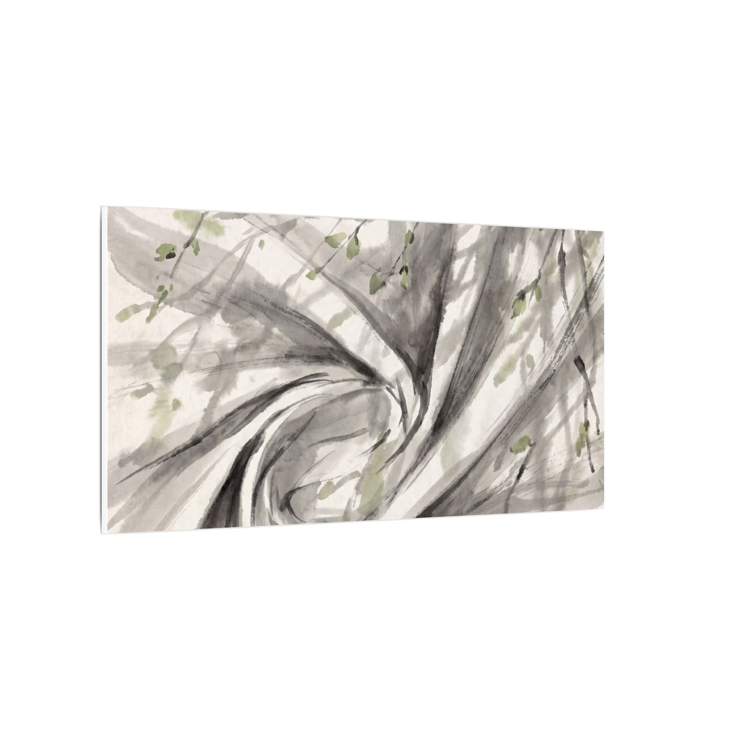 Silk Drape Spring Canvas Art | Zen Contemplative Design