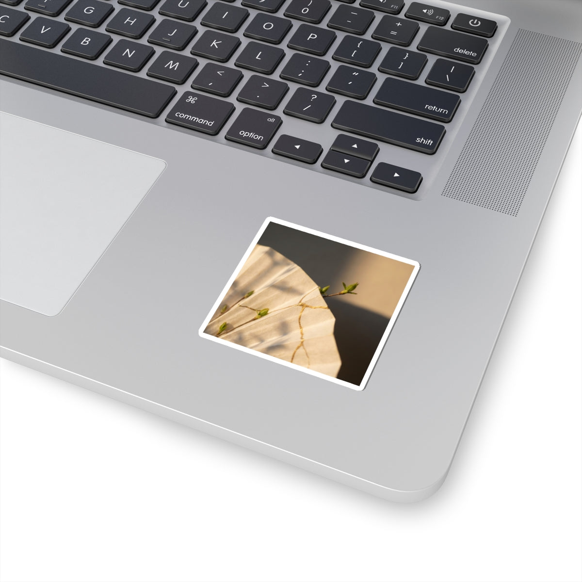 Paper Fold Sticker | Spring Kintsugi Gold Vein Art