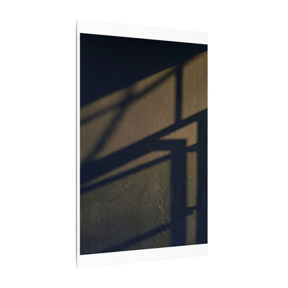 Sophisticated Shadow Play Canvas Art - Moody Minimal Dark Japandi