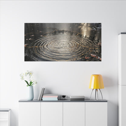 Water Ripple Broken Beauty Canvas Art | Artful Kintsugi Art