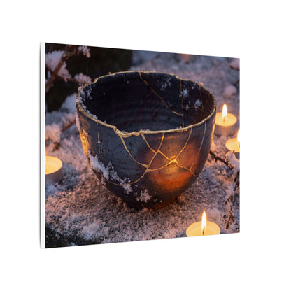 Ceramic Bowl Gold Repair Canvas Art | Beautiful Kintsugi Art