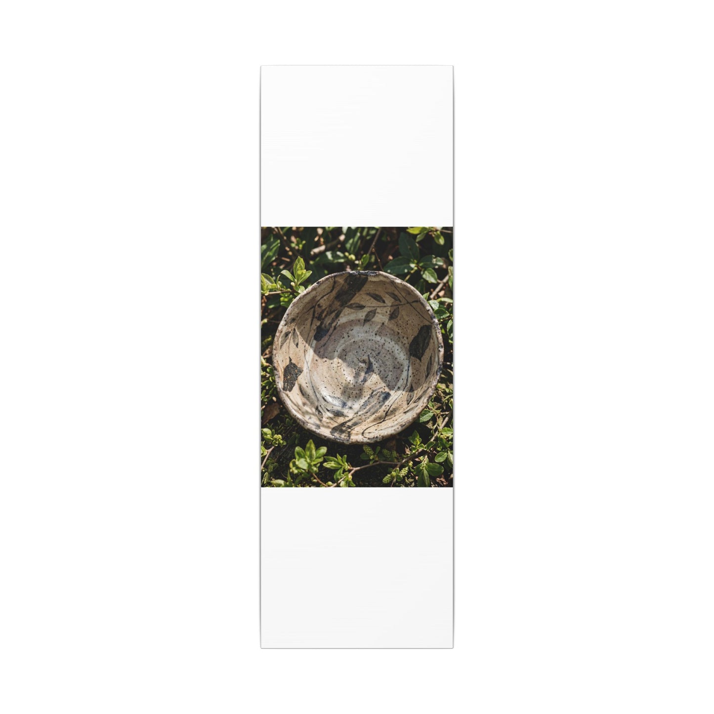 Elegant Ceramic Bowl Canvas Art - Japanese Pattern Japandi
