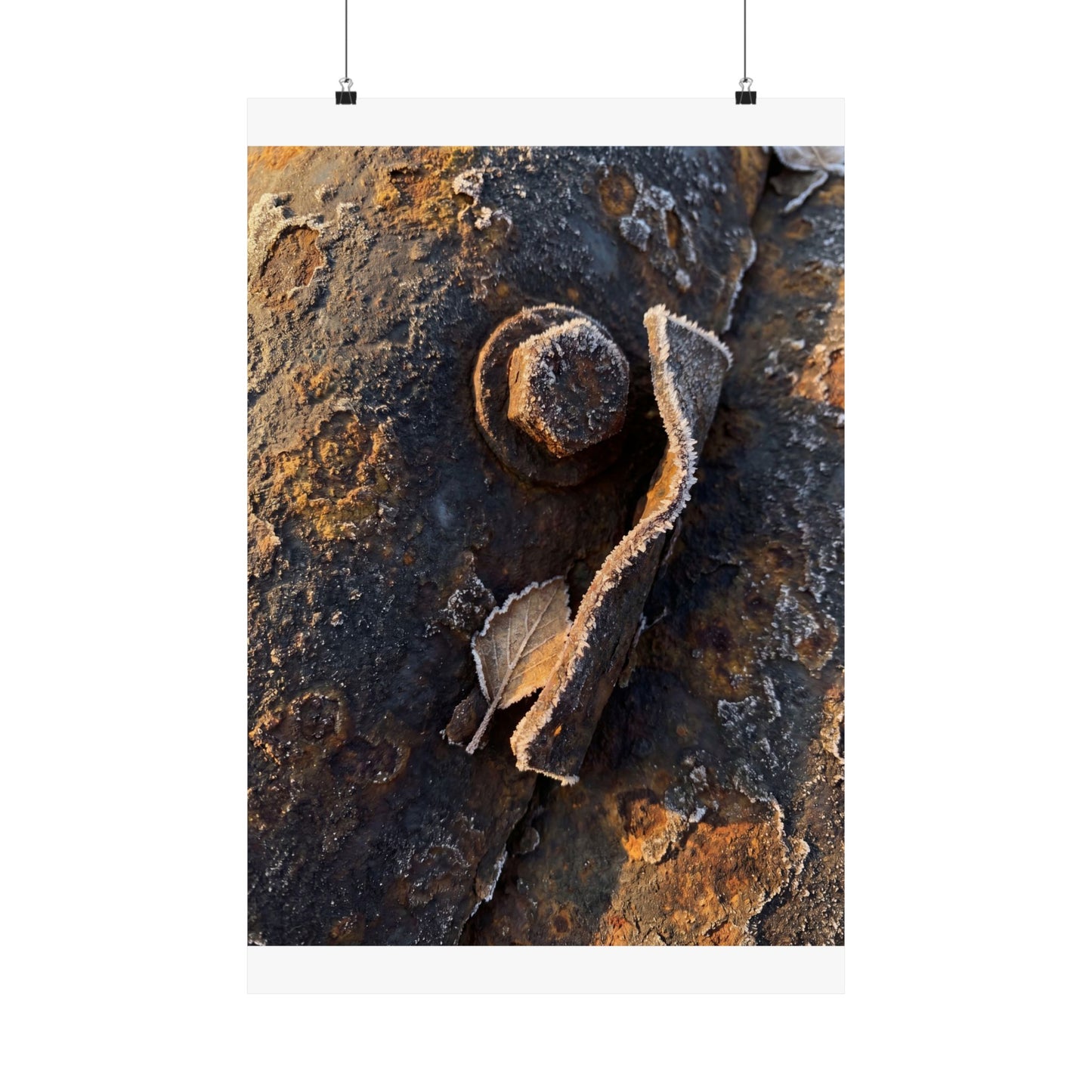 Golden Hour Rust Patina Wall Art Print - Dark Japandi Datsuzoku Art Print