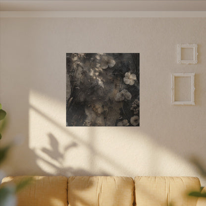 Winter Dried Flowers Texture Canvas Art | Elegant Decor
